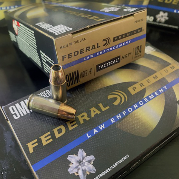 Federal Premium HST LE 9 mm 124 gr. (+P) JHP P9HST3 50 rnd/box